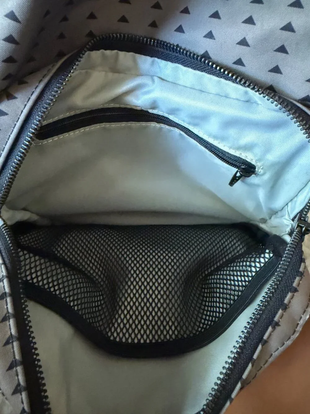 Jujube Vector Backpack With Geometric Print And Multiple Compartments For Everyd